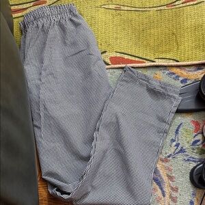 New Men's Black and White Checkered work pants size L